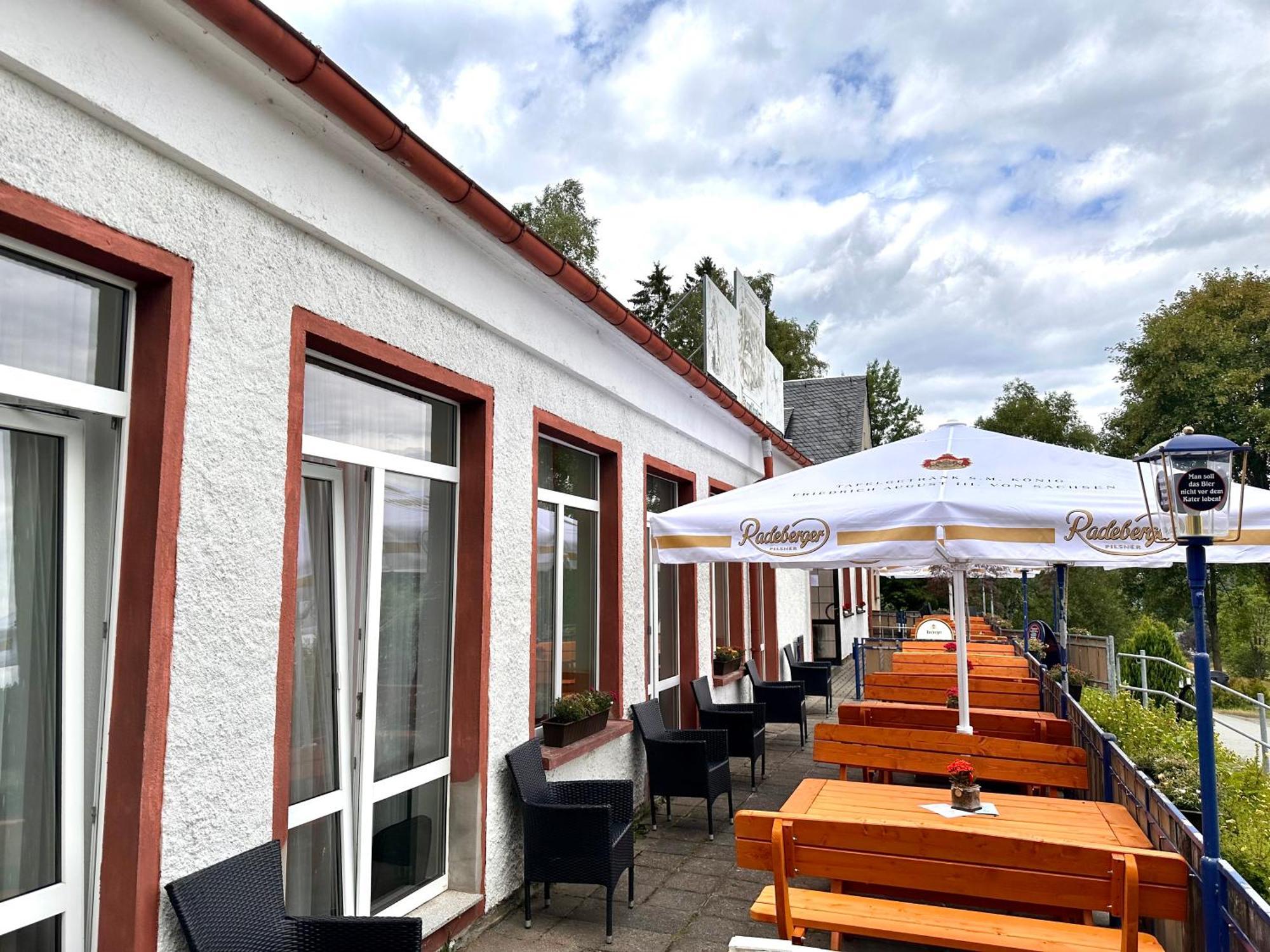 Pension Und Berggasthaus Kapellenstein Geyer Buitenkant foto