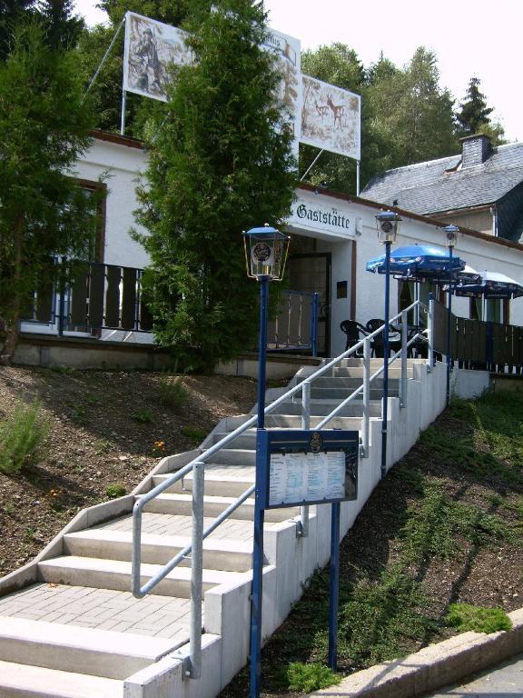 Pension Und Berggasthaus Kapellenstein Geyer Buitenkant foto